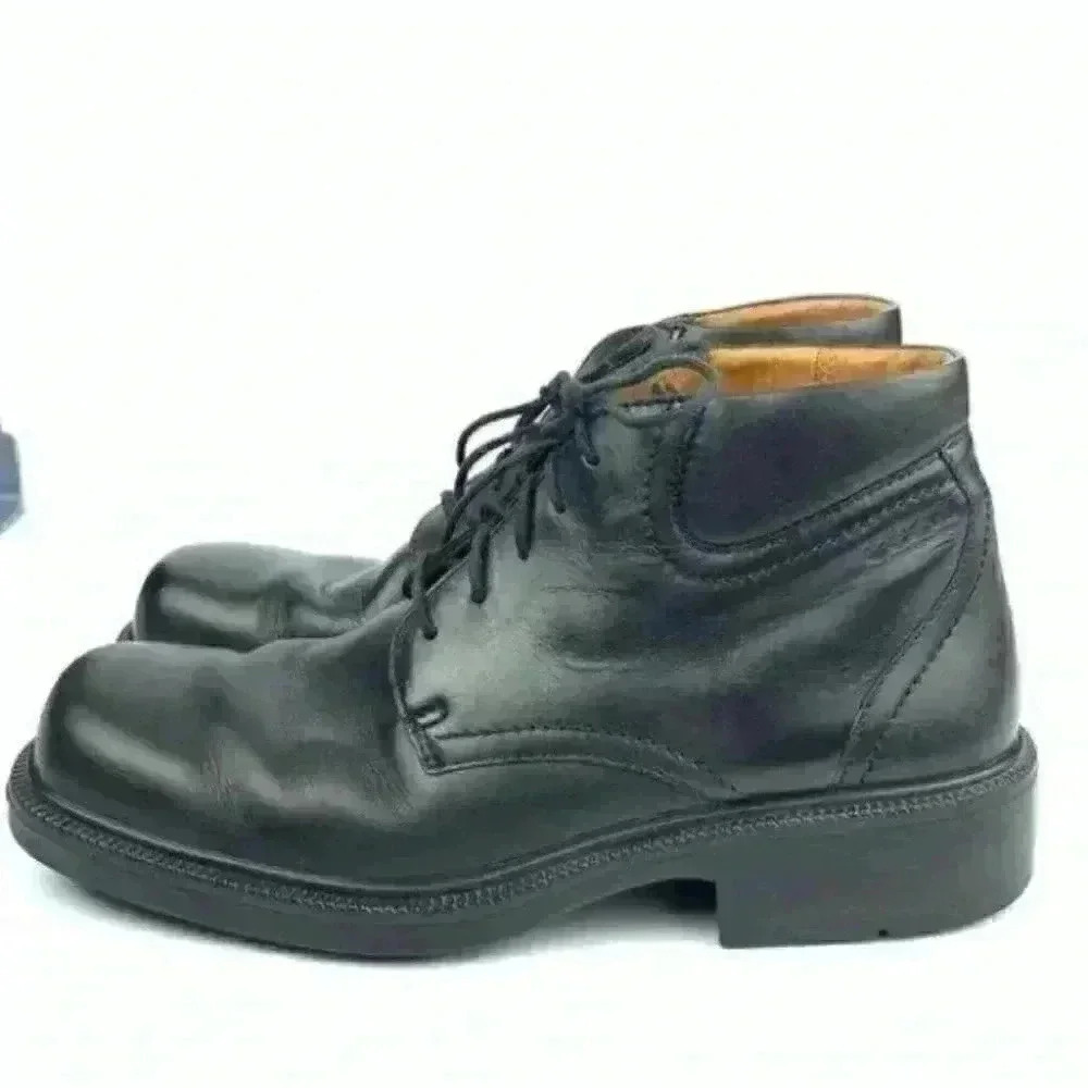 Ecco city chukka boots sz 43 9-9.5 Black leather - Picture 3 of 9